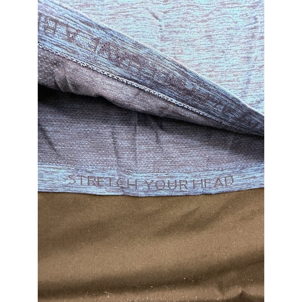 Lululemon Metal Vent Tech Blue Heather Short Sleeve Athletic Shirt Men's, L - Picture 6 of 7